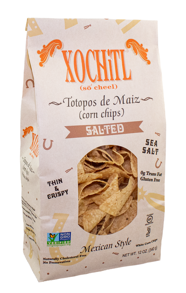 No Salt Corn Chips, 12oz bags – Xochitl Chips and Salsa