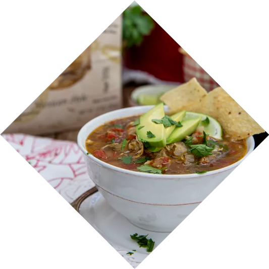 Turkey Tortilla Soup in a bowl