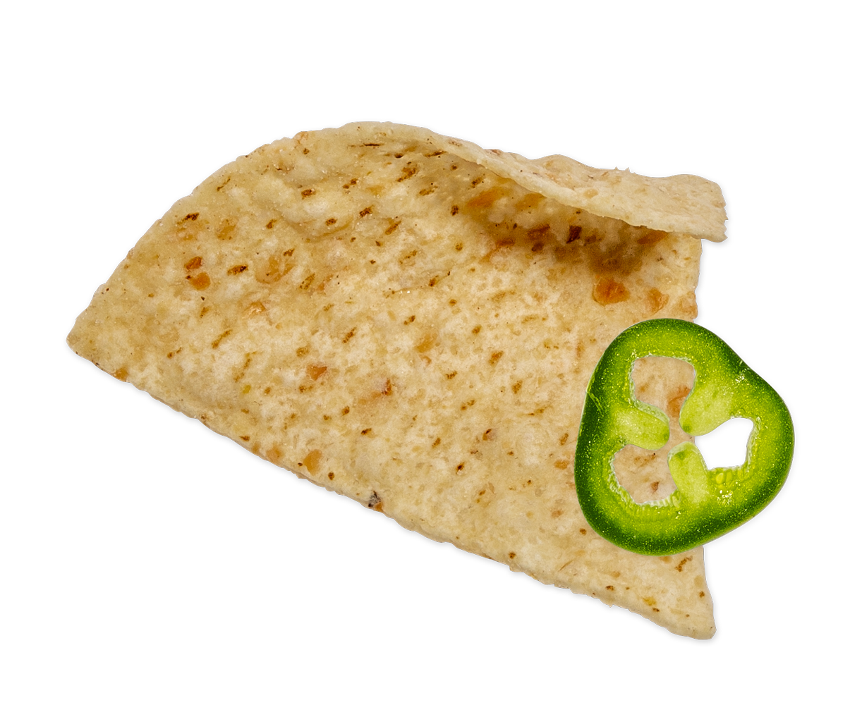 chip with jalapeno slice